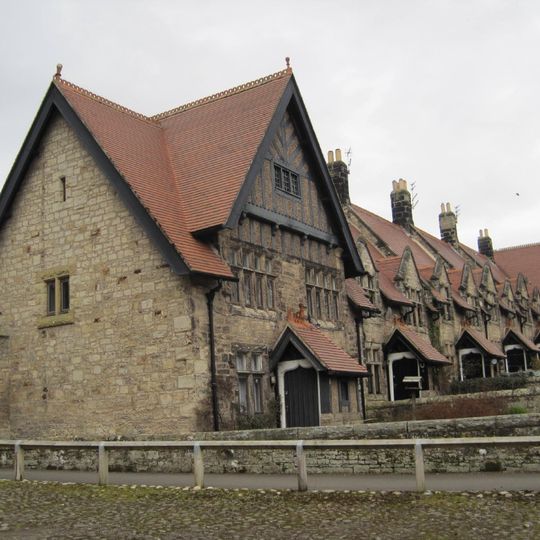 Addycombe Cottages With Attached Walls And Outbuildings