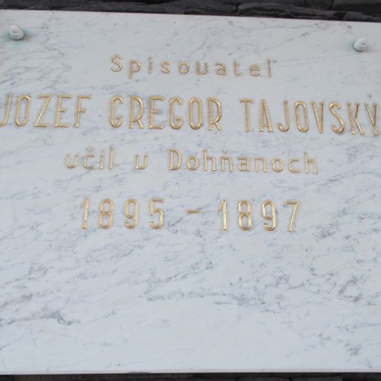 Pam. tab. -Tajovský J. G.