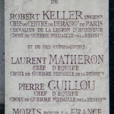 Plaque du Centre de dérangement PTT de Paris