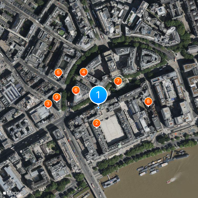 Courtauld Gallery Map