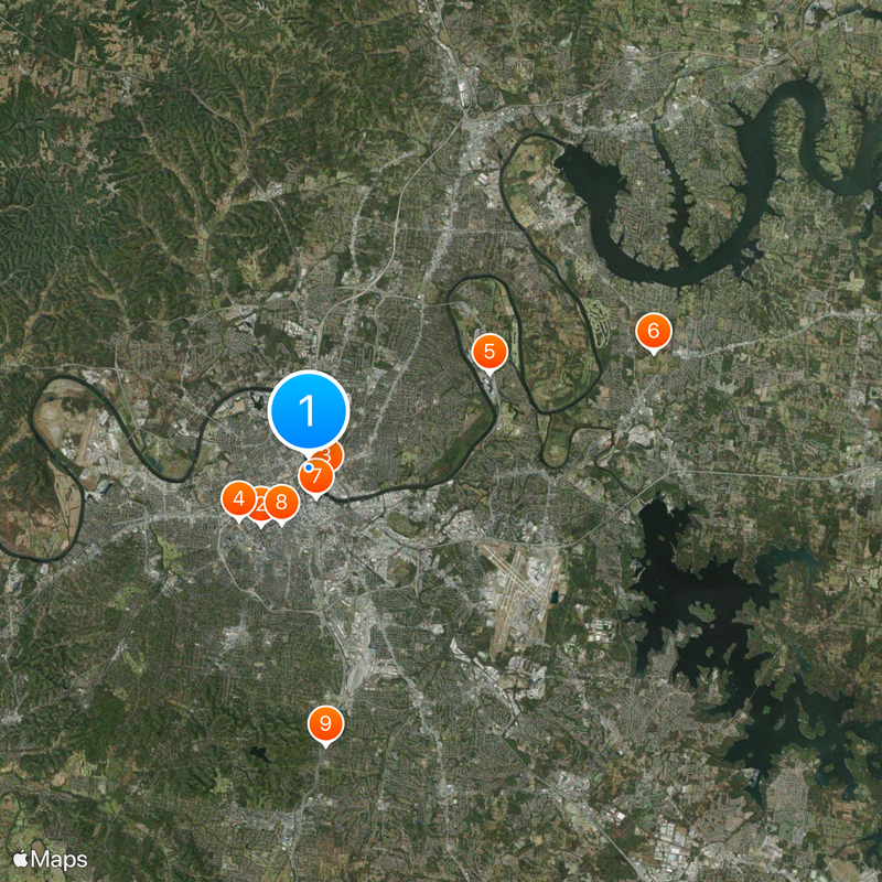 Condado de Davidson Mapa