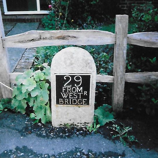 Milestone Outside Westminster Cottage