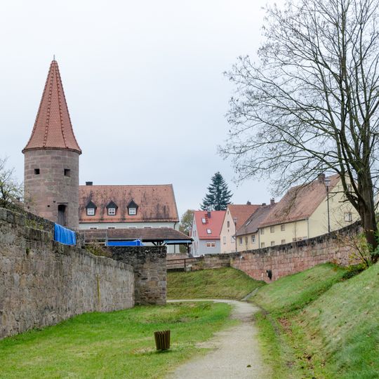 Stadtmauer, westliche Ring- und Zwingermauer