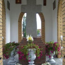 Cross-milestone in Licheń Stary