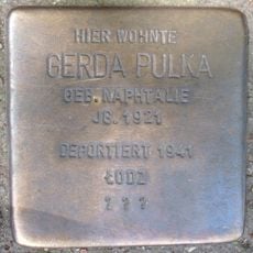 Stolperstein dedicated to Gerda Pulka