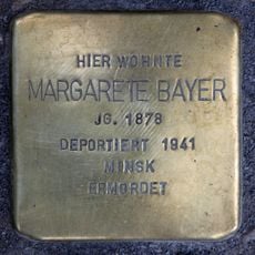 Stolperstein dedicated to Margarete Bayer