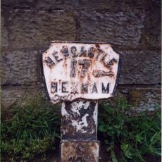 Milepost, approach on S side of bridge