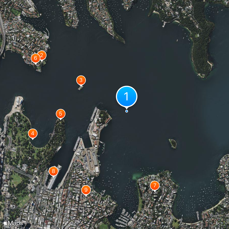 Port Jackson Carte