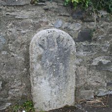 Milestone, just W of Bow Bridge