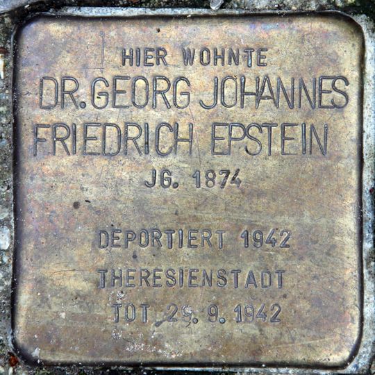 Stolperstein dedicated to Georg Freiherr von Eppstein