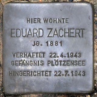 Stolperstein für Eduard Zachert