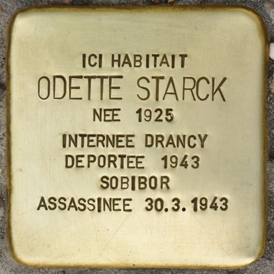 Stolperstein für Odette Starck