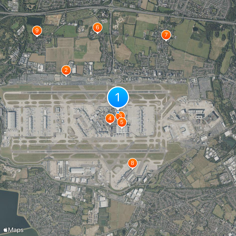 Heathrow Terminal 1 Map
