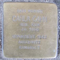 Stolperstein en memoria de Carla Cahn