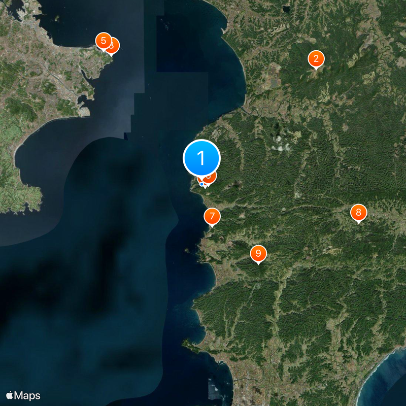 Mount Nokogiri Mappa