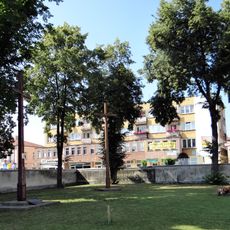 Courtyard of Holy Trinity church in Radzyń Podlaski