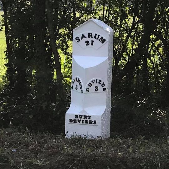 Milestone On East Side About 125 Metres South Of Drive To Little Larborough Farm