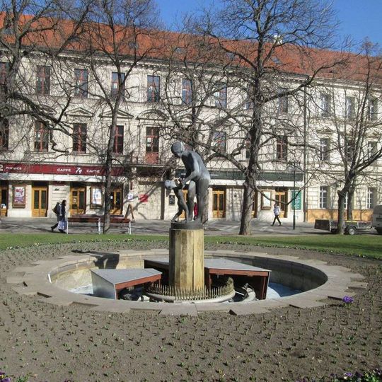 Sousoší v Plzni v Kopeckého sadech