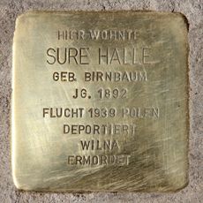 Stolperstein dedicated to Sure Halle