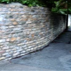 Wall of Former Grey Friary Fronting Priory Road and Brazenose Lane