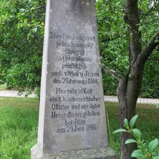 Pomník padlým 29.6.1866 v jižní části Prachova