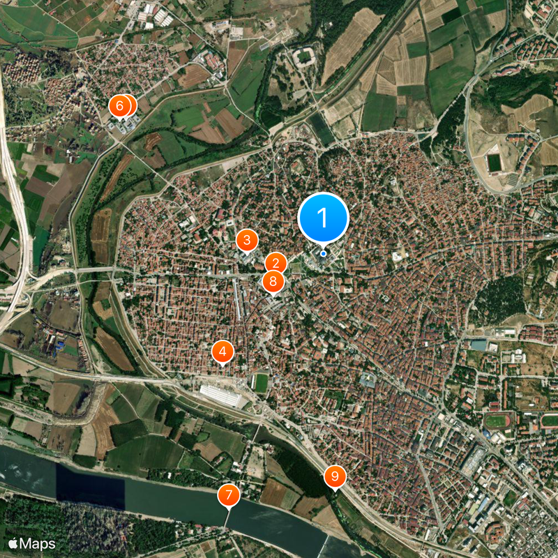 Mesquita Selimiye Mapa