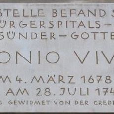 Gedenktafel für Antonio Vivaldi