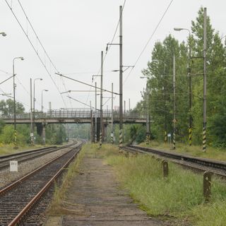 Most přes bývalou zastávku Karviná-Darkov