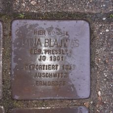 Stolperstein dedicated to Mina Blajwas