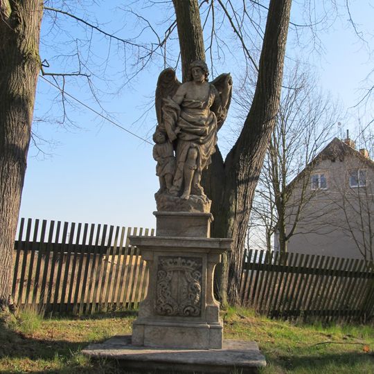 Statue of Guardian angel in Mirošov