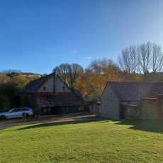 L Plan Range Of Farm Buildings To North East Of Church Farmhouse