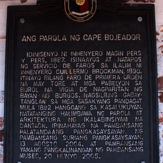 The Lighthouse of Cape Bojeador historical marker