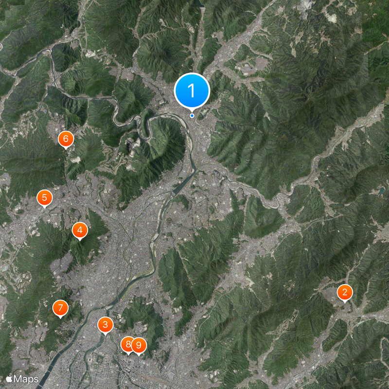 Kabe Station Map