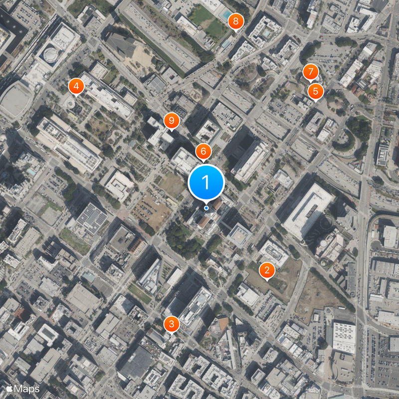 Municipio di Los Angeles Mappa