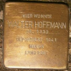 Stolperstein dedicated to Walter Hoffmann
