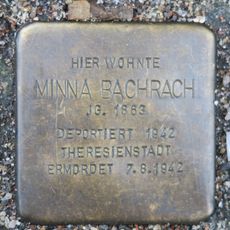 Stolperstein à la mémoire de Minna Bachrach