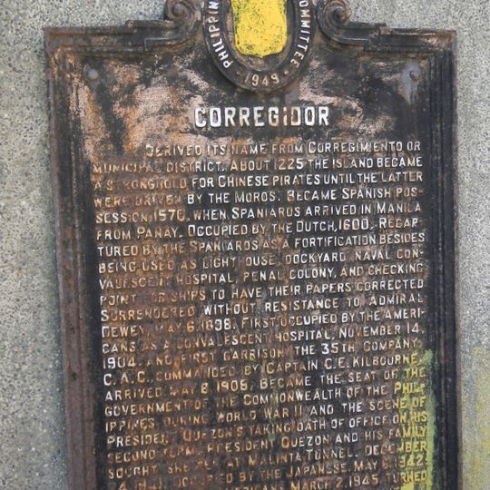 Corregidor historical marker