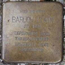 Stolperstein en memoria de Baruch Lewin