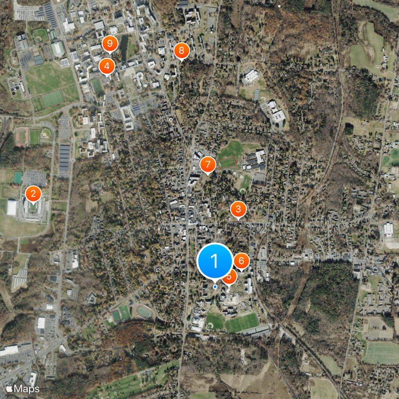 Amherst College Map