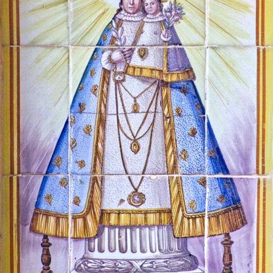 Ceramic panel of Our Lady of Consolation