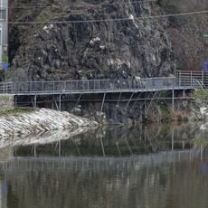 Coastal footbridge under Hrádek in Třebíč