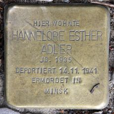 Stolperstein dedicated to Hannelore Esther Adler
