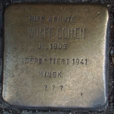 Stolperstein dedicated to Wolff Cohen