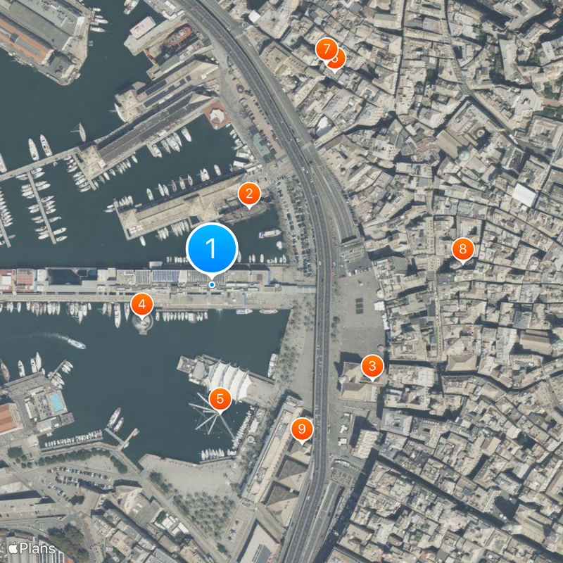 Aquarium of Genoa Map