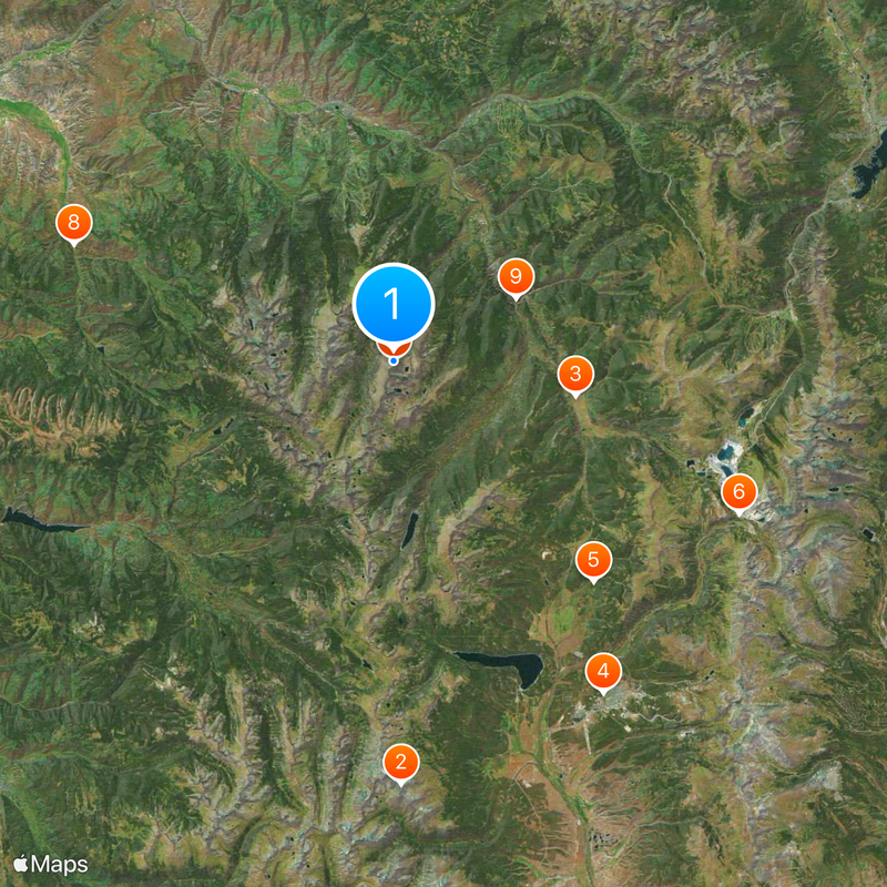 Mount of the Holy Cross Mappa