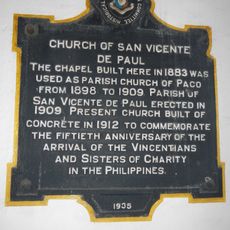 Church of San Vicente de Paul historical marker