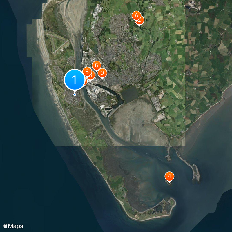 Walney Island Map