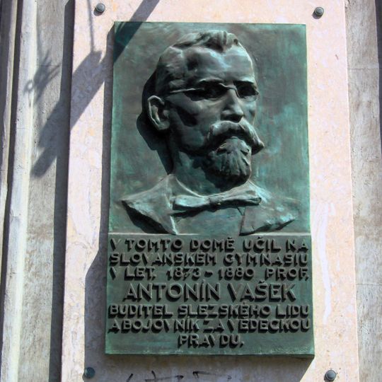 Pamětní deska Antonína Vaška