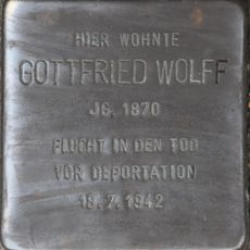 Stolperstein dedicated to Gottfried Wolff