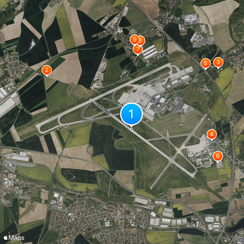 Václav Havel Airport Prague Map
